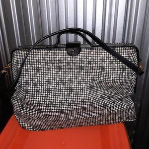 KATE SPADE SATURDAY BW Leather Weekender Tote Bag